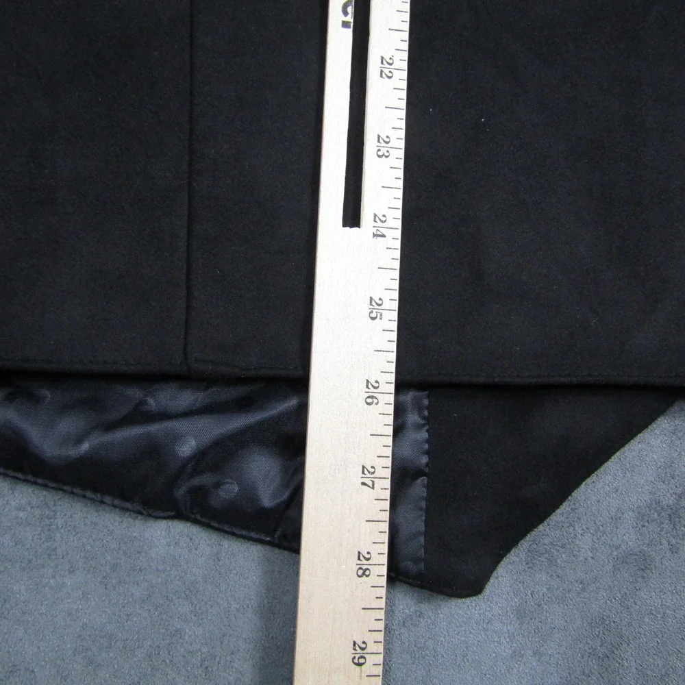 Pattern Vest Mens 3XL Black Western Wool Blend Snap Front Waistcoat
